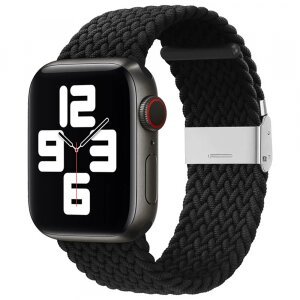 Curea Techsuit W032 pentru Apple Watch 42mm / 41mm / 40mm / 38mm Series, Neagra