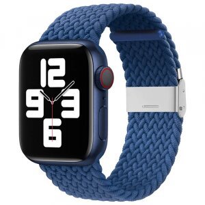 Curea Techsuit W032 pentru Apple Watch 49mm / 46mm / 45mm / 44mm / 42mm Series, Bleumarin
