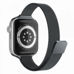 Curea Techsuit W034 pentru Apple Watch 49mm / 46mm / 45mm / 44mm / 42mm Series, Neagra