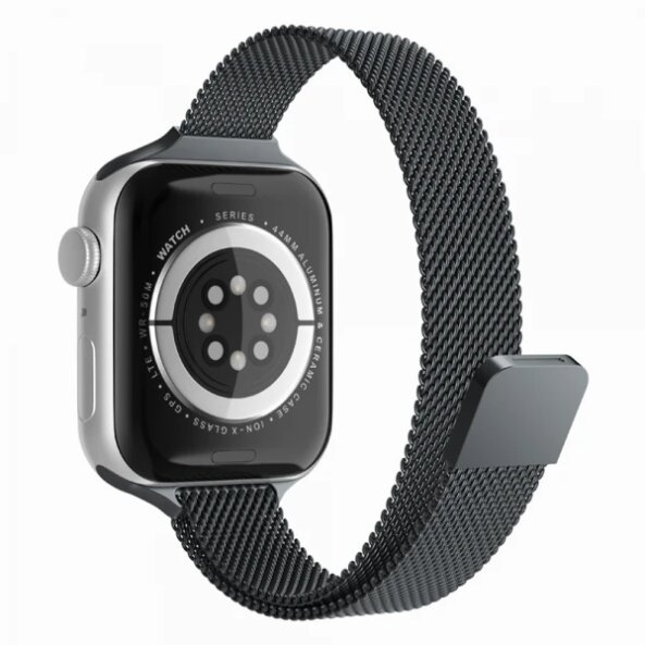 Curea Techsuit W034 pentru Apple Watch 49mm / 46mm / 45mm / 44mm / 42mm Series, Neagra