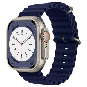Curea Techsuit W038 pentru Apple Watch 42mm / 41mm / 40mm / 38mm Series, Albastra Inchis