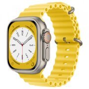 Curea Techsuit W038 pentru Apple Watch 42mm / 41mm / 40mm / 38mm Series, Galbena