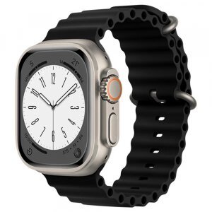 Curea Techsuit W038 pentru Apple Watch 42mm / 41mm / 40mm / 38mm Series, Neagra