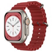 Curea Techsuit W038 pentru Apple Watch 49mm / 46mm / 45mm / 44mm / 42mm Series, Rosie Inchis