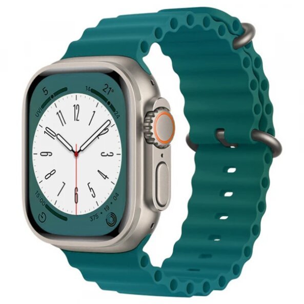 Curea Techsuit W038 pentru Apple Watch 49mm / 46mm / 45mm / 44mm / 42mm Series, Verde