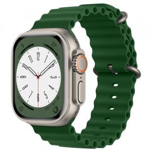 Curea Techsuit W038 pentru Apple Watch 49mm / 46mm / 45mm / 44mm / 42mm Series, Verde Inchis