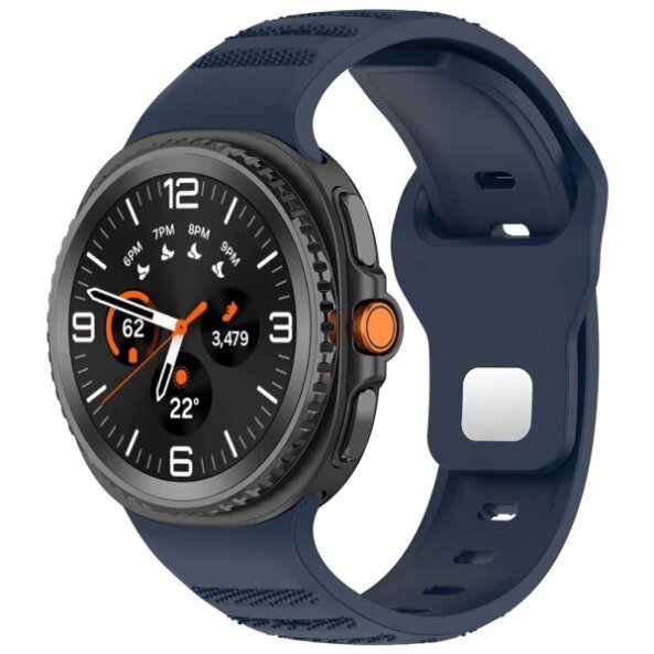 Curea Techsuit W050 pentru Samsung Galaxy Watch 8 Classic / Watch8 44mm / Watch 8 40mm, Albastra