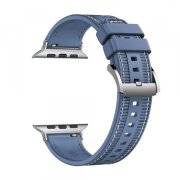 Curea Techsuit W051 pentru Apple Watch 42mm / 41mm / 40mm / 38mm Series, Albastra Inchis