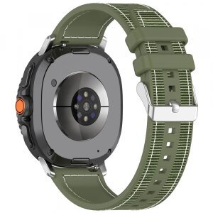 Curea Techsuit W051 pentru Samsung Galaxy Watch 8 Classic / Watch8 44mm / Watch 8 40mm, Verde