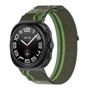 Curea Techsuit W054 pentru Samsung Galaxy Watch Ultra, Verde Inchis Gri