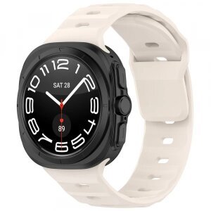 Curea Techsuit W055 pentru Samsung Galaxy Watch Ultra, Bej
