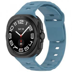 Curea Techsuit W055 pentru Samsung Galaxy Watch Ultra, Turcoaz