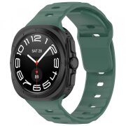 Curea Techsuit W055 pentru Samsung Galaxy Watch Ultra, Verde Inchis