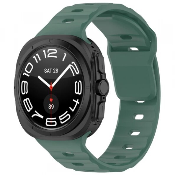 Curea Techsuit W055 pentru Samsung Galaxy Watch Ultra, Verde Inchis