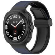 Curea Techsuit W056 pentru Samsung Galaxy Watch Ultra, Bleumarin