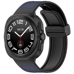 Curea Techsuit W056 pentru Samsung Galaxy Watch Ultra, Bleumarin
