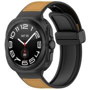Curea Techsuit W056 pentru Samsung Galaxy Watch Ultra, Maro