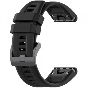 Curea Techsuit W060 pentru Garmin Watch Fenix / Forerunner Series, 22mm, Neagra