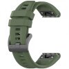 Curea Techsuit W060 pentru Garmin Watch Fenix / Forerunner Series, 22mm, Verde Inchis