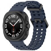 Curea Techsuit W062 pentru Samsung Galaxy Watch Ultra, Bleumarin