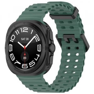 Curea Techsuit W062 pentru Samsung Galaxy Watch Ultra, Verde