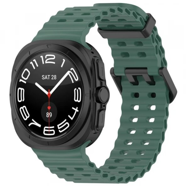 Curea Techsuit W062 pentru Samsung Galaxy Watch Ultra, Verde