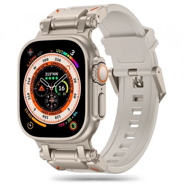 Curea Techsuit W064 pentru Apple Watch 49mm / 46mm / 45mm / 44mm / 42mm Series, Argintie