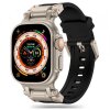 Curea Techsuit W064 pentru Apple Watch 49mm / 46mm / 45mm / 44mm / 42mm Series, Argintie Neagra