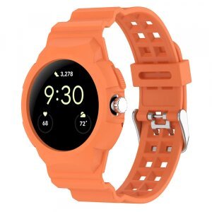 Curea Techsuit W065 pentru Google Pixel Watch 3 41mm / Watch 2 / Watch, Portocalie