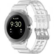 Curea Techsuit W065 pentru Google Pixel Watch 3 41mm / Watch 2 / Watch, Transparenta