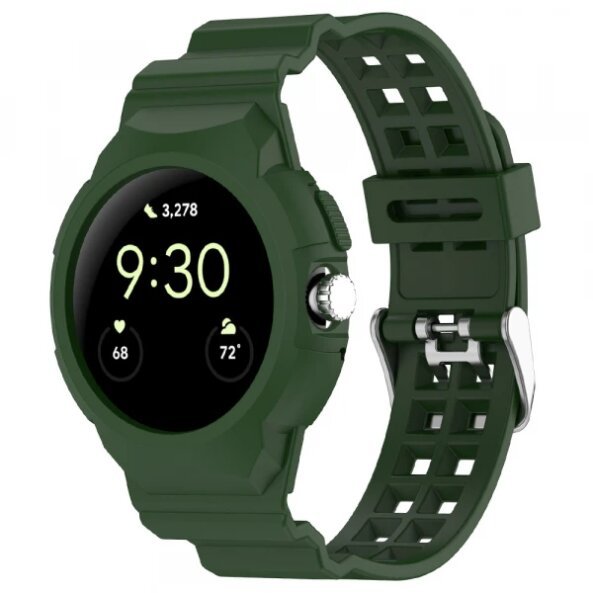 Curea Techsuit W065 pentru Google Pixel Watch 3 41mm / Watch 2 / Watch, Verde