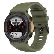 Curea Techsuit W067 pentru Amazfit T-Rex 2, Verde Inchis