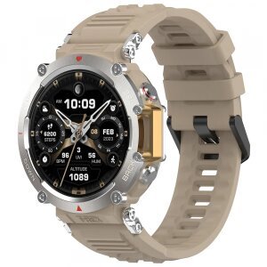 Curea Techsuit W067 pentru Amazfit T-Rex Ultra, Bej