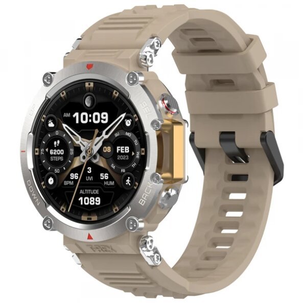 Curea Techsuit W067 pentru Amazfit T-Rex Ultra, Bej
