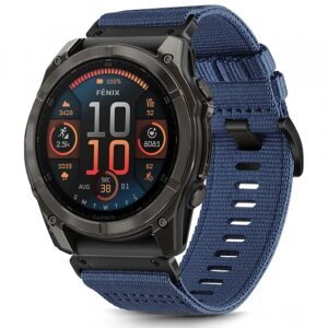 Curea Techsuit W070 pentru Garmin Instinct / Approach / Fenix Watch Series, 20mm, Bleumarin