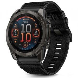 Curea Techsuit W070 pentru Garmin Watch Fenix Series, 26mm, Neagra