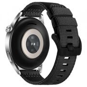Curea Techsuit W070 pentru Samsung Galaxy Watch / Huawei Watch Series, 20mm, Neagra