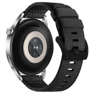Curea Techsuit W070 pentru Samsung Galaxy Watch / Huawei Watch Series, 20mm, Neagra