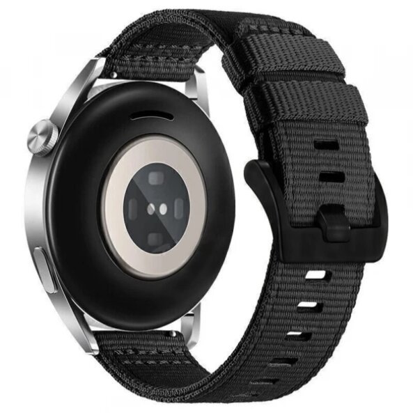 Curea Techsuit W070 pentru Samsung Galaxy Watch / Huawei Watch Series, 20mm, Neagra