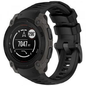Curea Techsuit W076 pentru Garmin Instinct E 40mm, Neagra