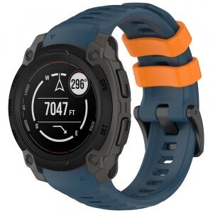 Curea Techsuit W076 pentru Garmin Instinct E 45mm, Albastra