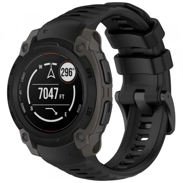 Curea Techsuit W076 pentru Garmin Instinct E 45mm, Neagra