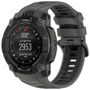 Curea Techsuit W077 pentru Garmin Instinct 3 45mm Solar / Instinct 3 45mm, Gri