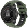 Curea Techsuit W077 pentru Garmin Instinct 3 45mm Solar / Instinct 3 45mm, Verde