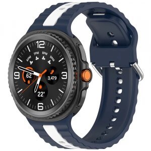 Curea Techsuit W078 pentru Samsung Galaxy Watch 8 Classic / Watch8 44mm / Watch 8 40mm, Bleumarin