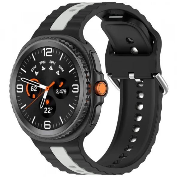 Curea Techsuit W078 pentru Samsung Galaxy Watch 8 Classic / Watch8 44mm / Watch 8 40mm, Neagra