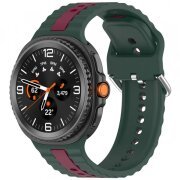 Curea Techsuit W078 pentru Samsung Galaxy Watch 8 Classic / Watch8 44mm / Watch 8 40mm, Verde Inchis