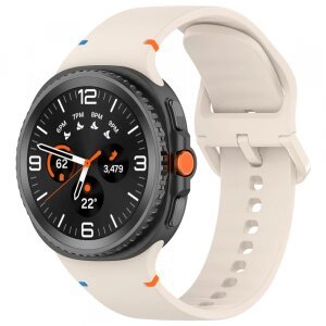 Curea Techsuit W079 pentru Samsung Galaxy Watch 8 Classic / Watch8 44mm / Watch 8 40mm, Bej