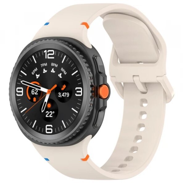 Curea Techsuit W079 pentru Samsung Galaxy Watch 8 Classic / Watch8 44mm / Watch 8 40mm, Bej