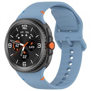 Curea Techsuit W079 pentru Samsung Galaxy Watch 8 Classic / Watch8 44mm / Watch 8 40mm, Bleu